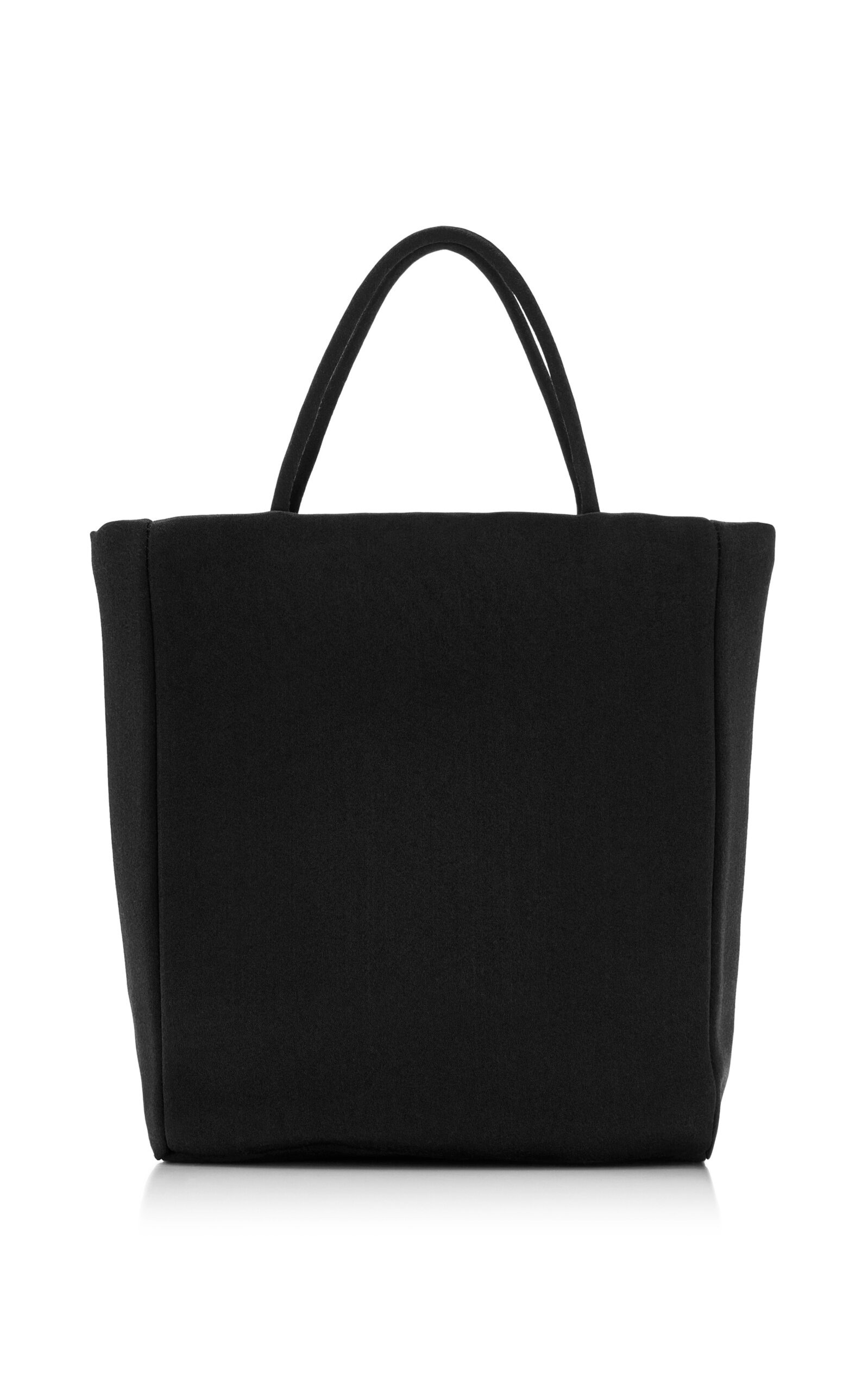 Cecily Mini Silk-Satin Tote Bag black - 1