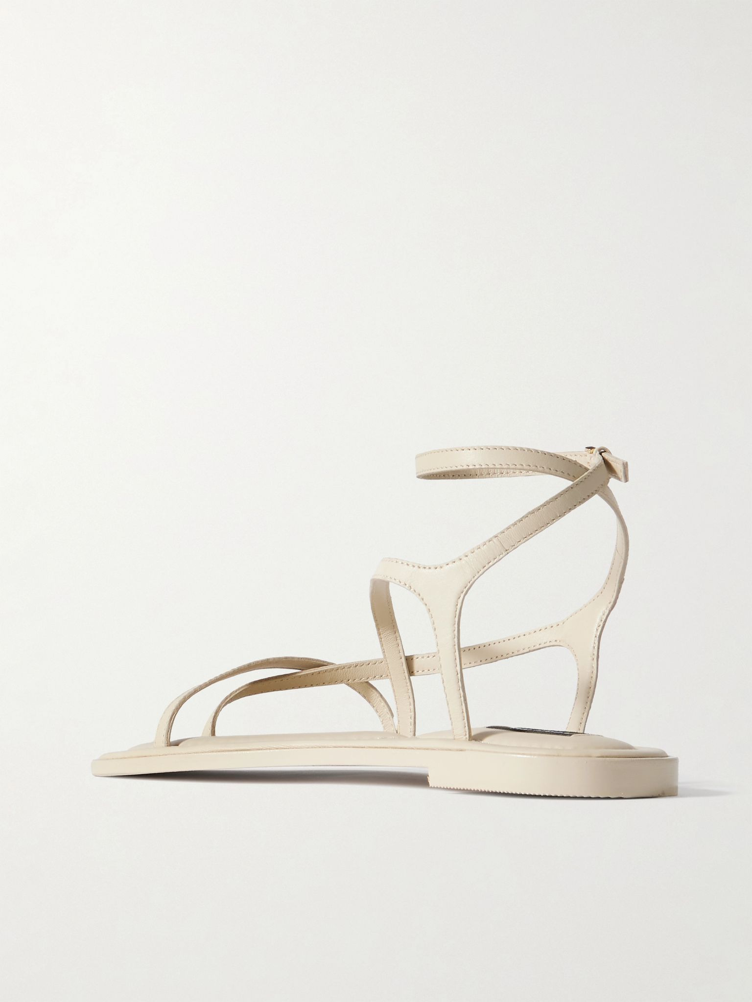 Edna leather sandals Off-white - 3