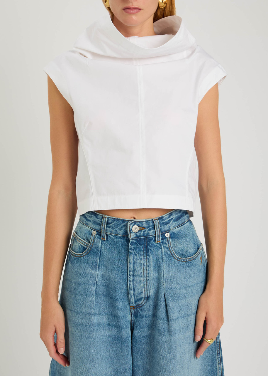 Jacquemus Le Haut Pasante High-neck Cotton top - 2