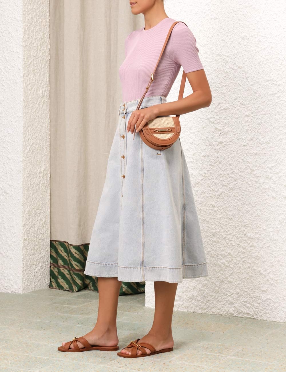 AUGUST A LINE DENIM SKIRT - 8