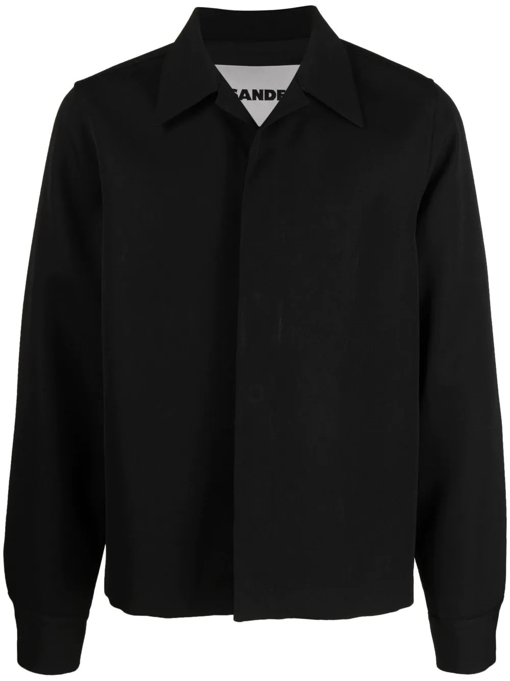 button-front overshirt - 1