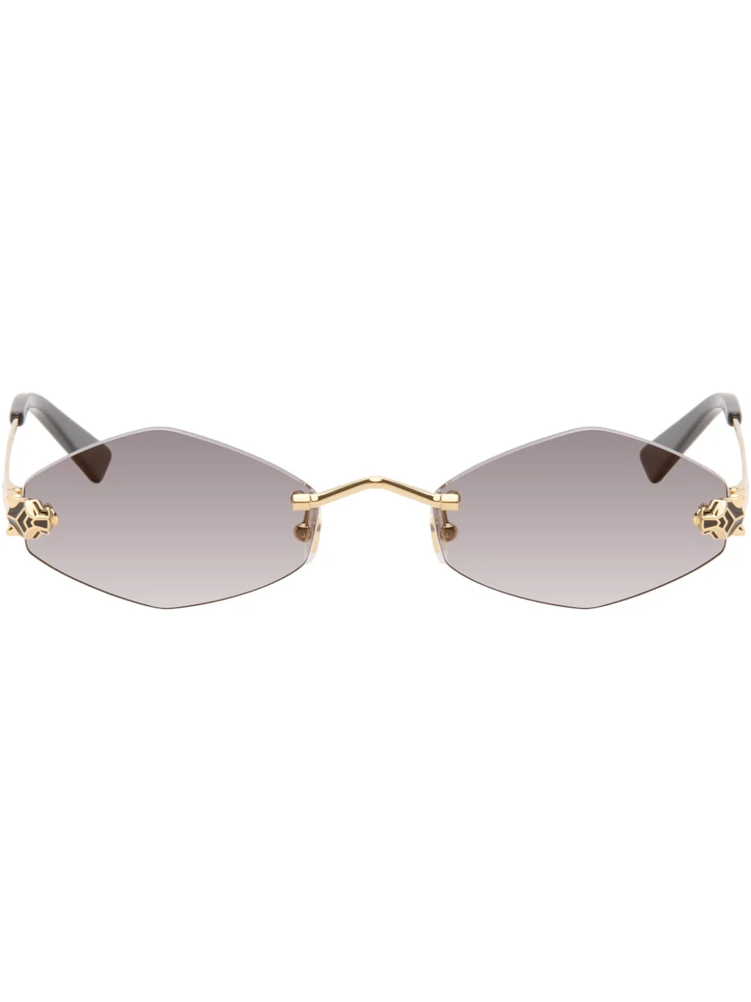 Gold 'Panthère de Cartier' Sunglasses - 1