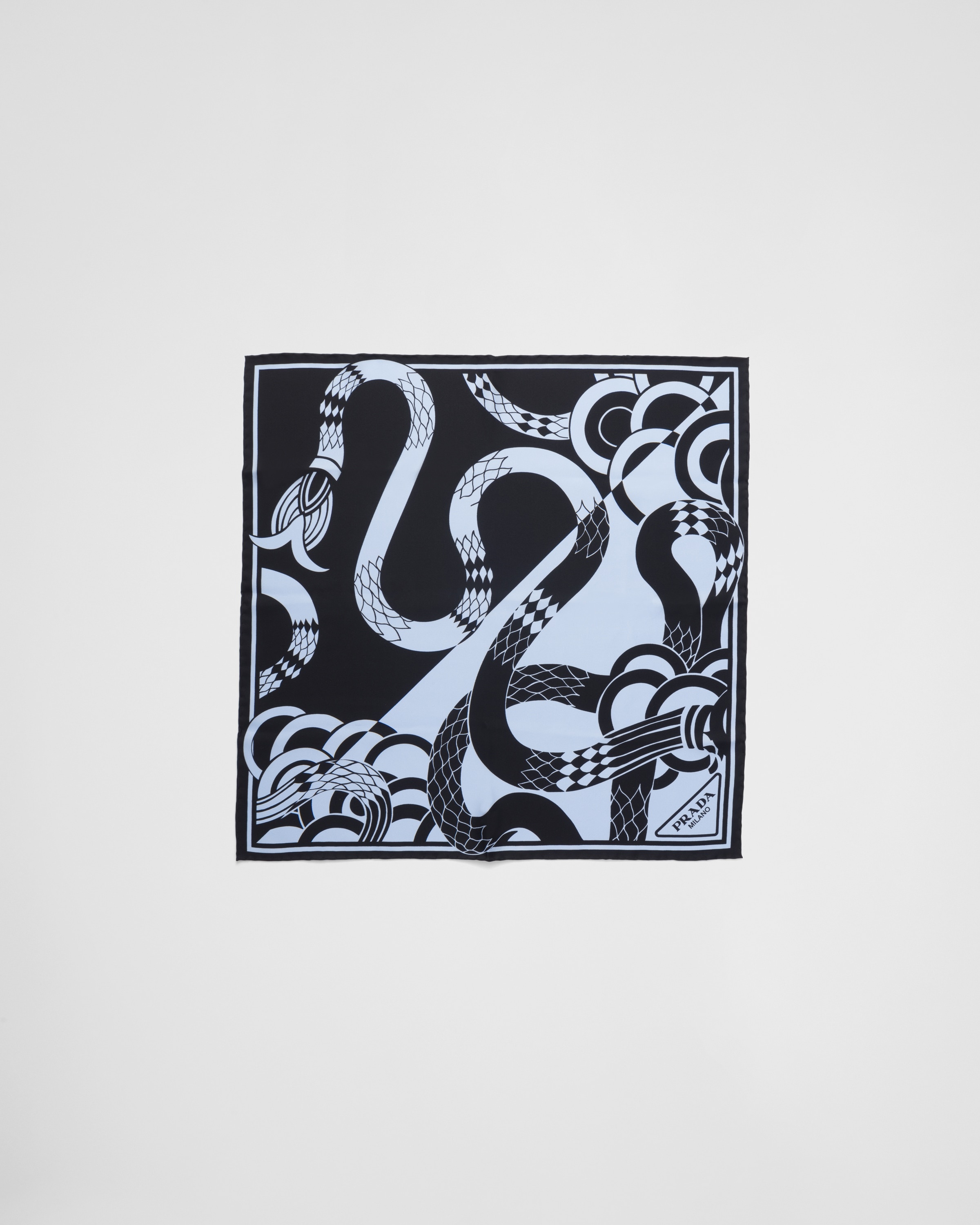 Printed silk twill scarf 55x55 - 3