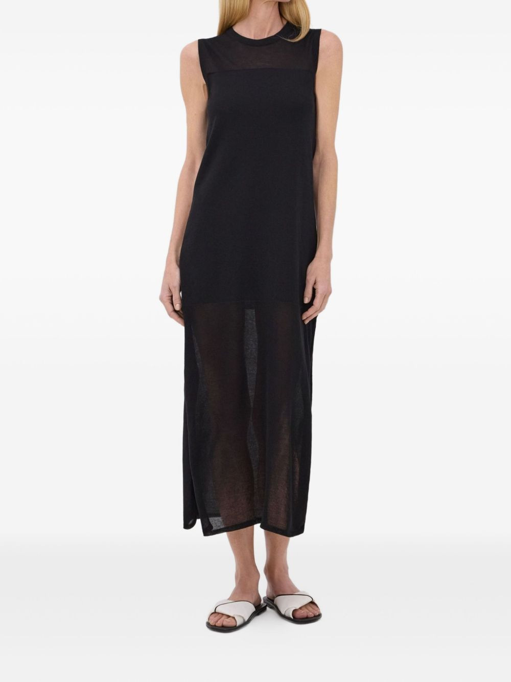 Philae sheer-panels midi dress - 2