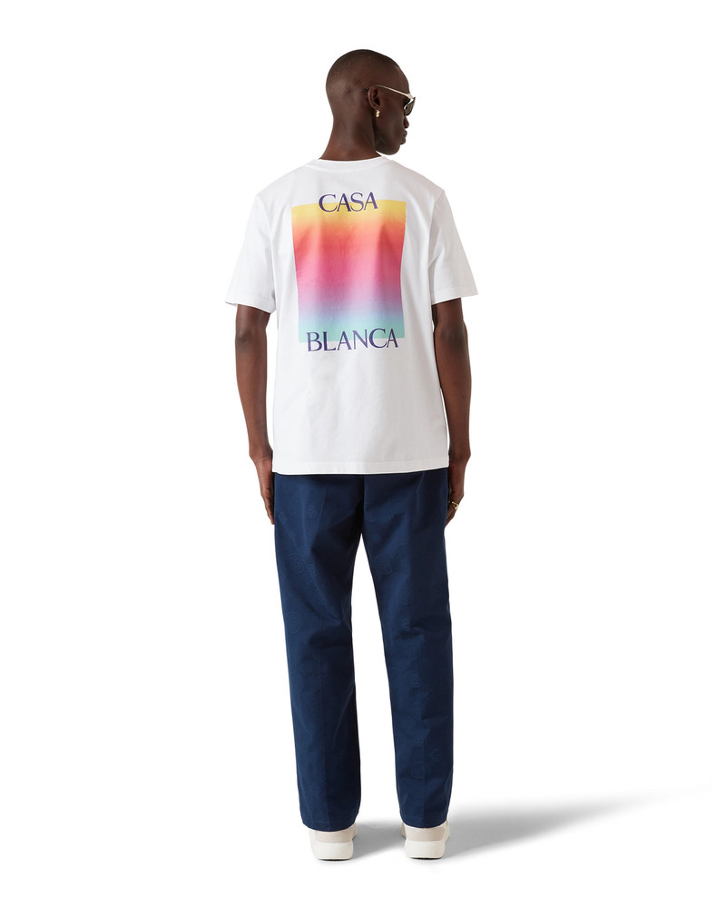 Gradient Square Logo Short Sleeve T-shirt 3