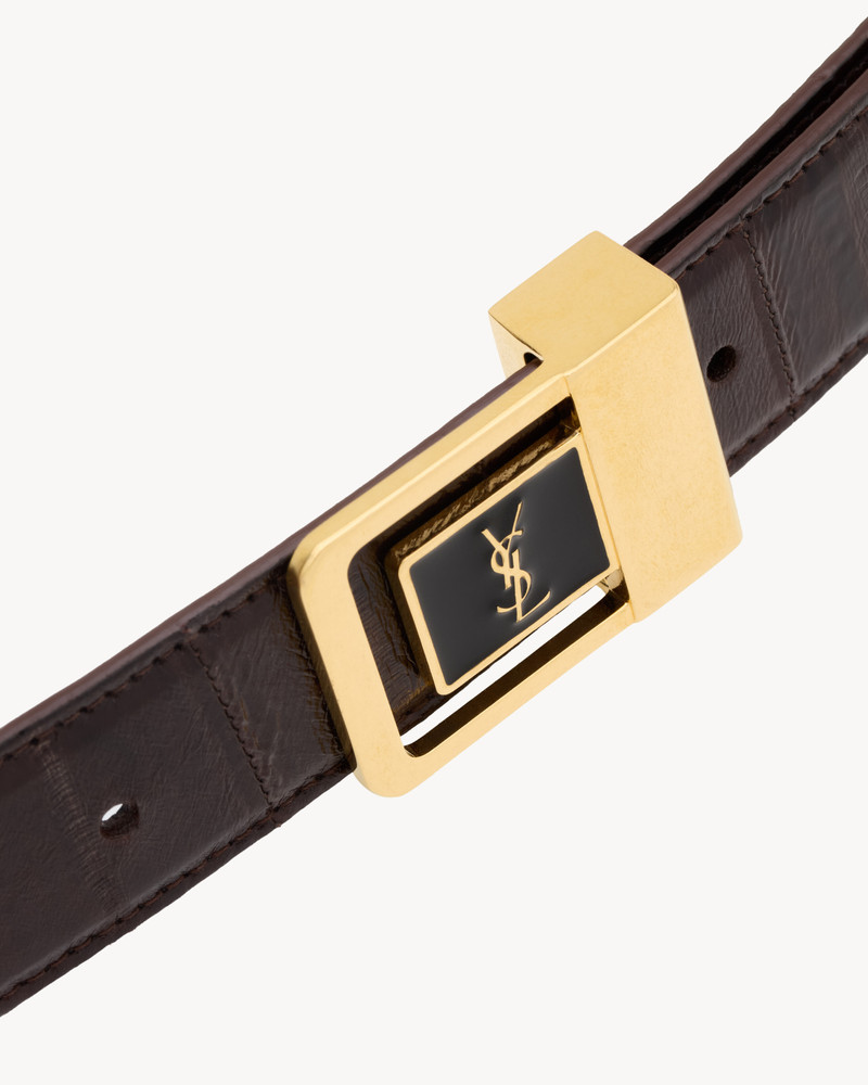 LA 66 BUCKLE BELT IN EEL 3