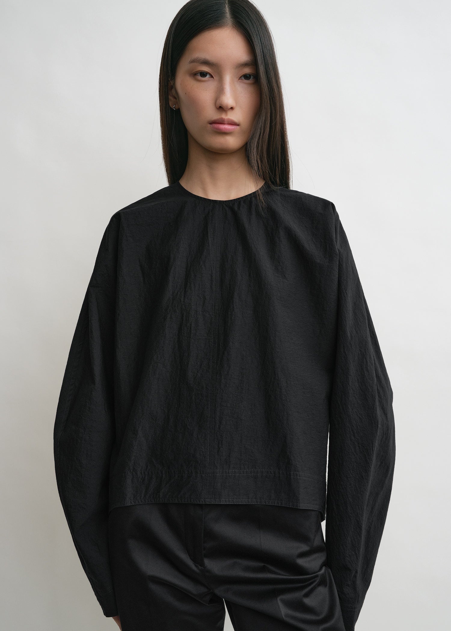 Totême Batwing top black | REVERSIBLE