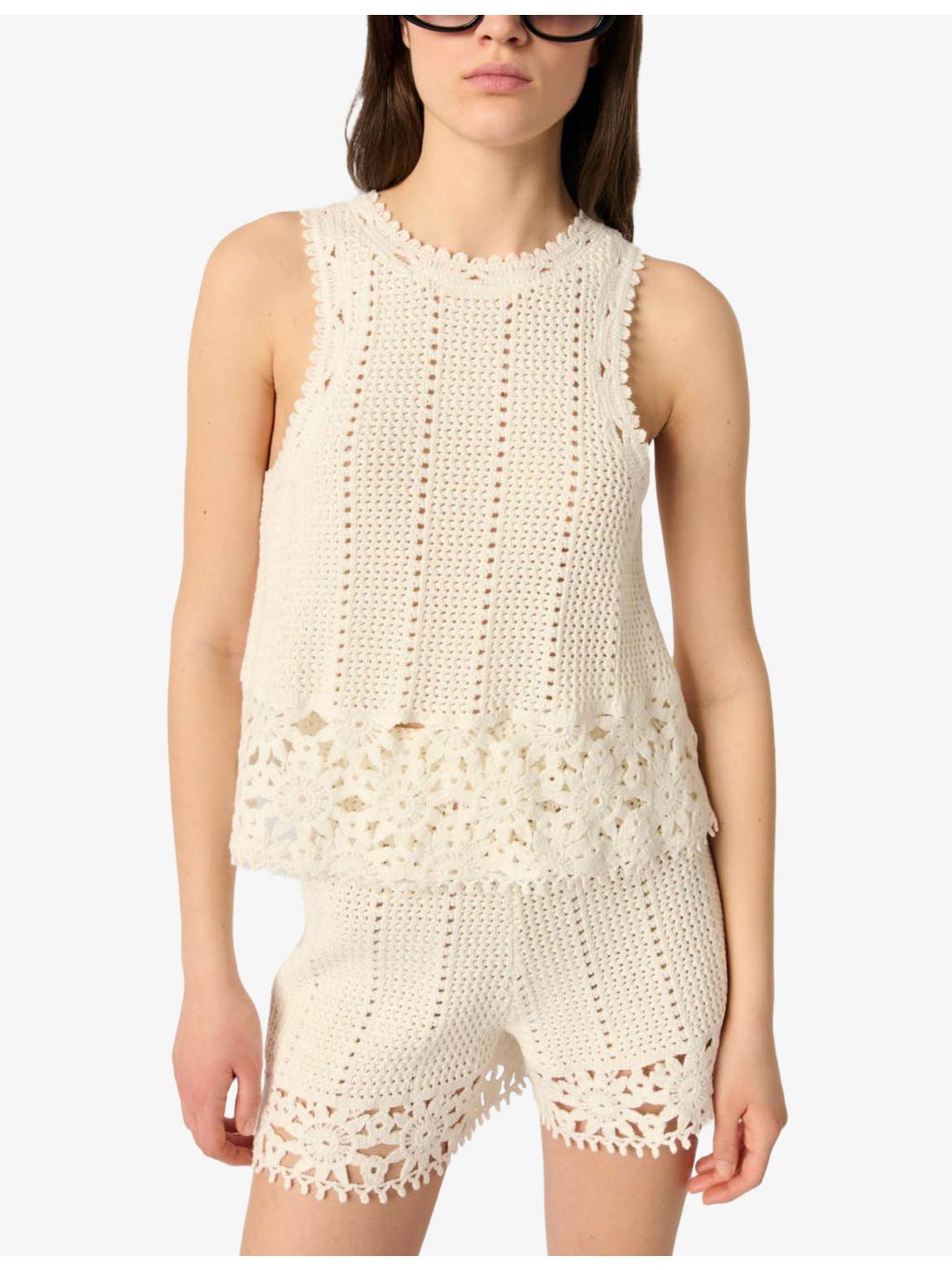 Crochet-Knit Cotton Shorts - 5