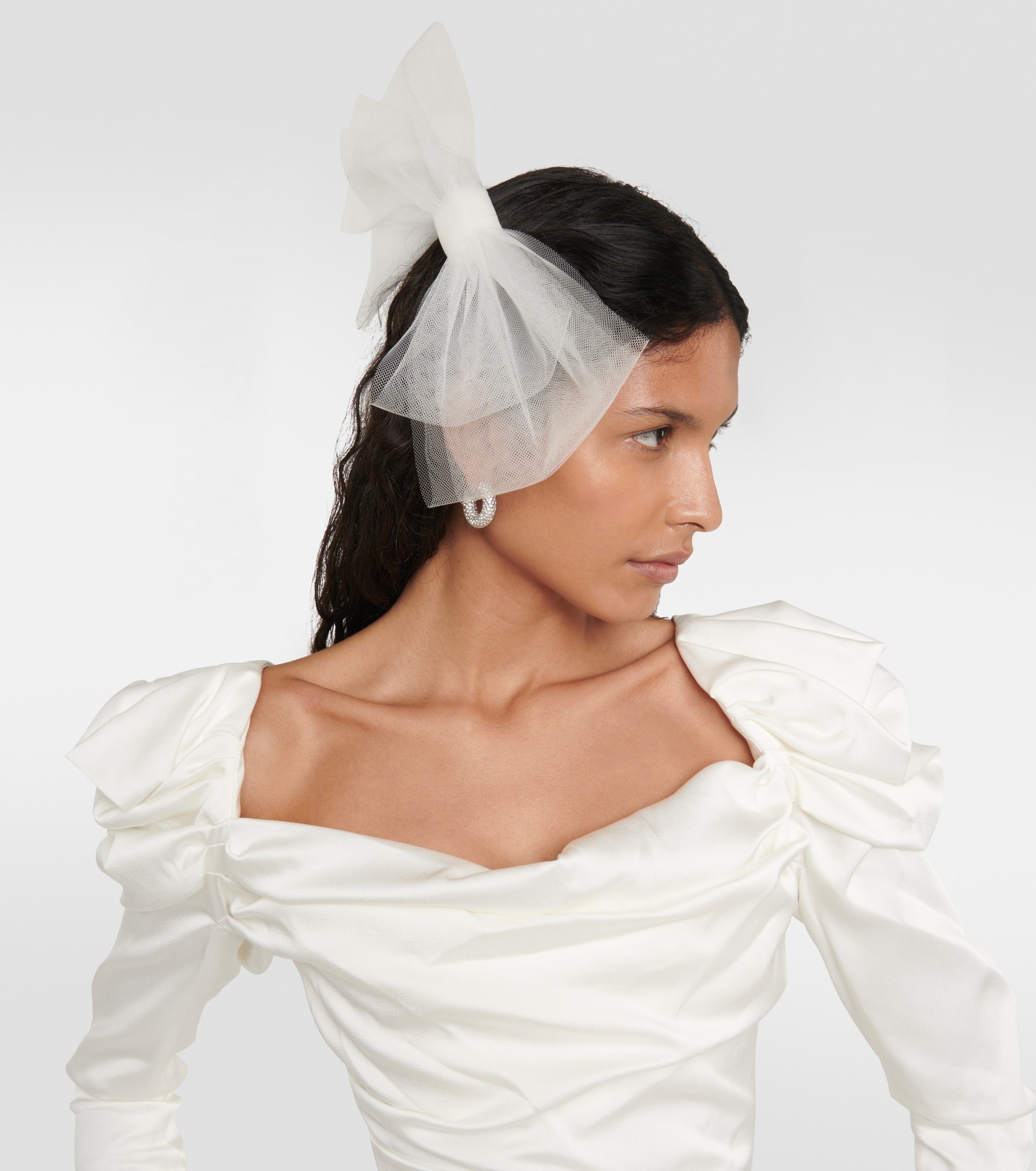 Bridal tulle bow - 2