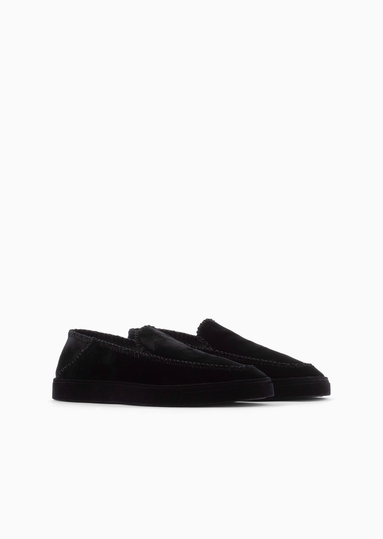 Giorgio’s Galleria 3 velvet slip-ons - 2