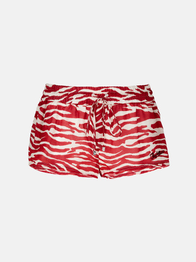 THE ATTICO RED AND MILK SHORT PANTS outlook