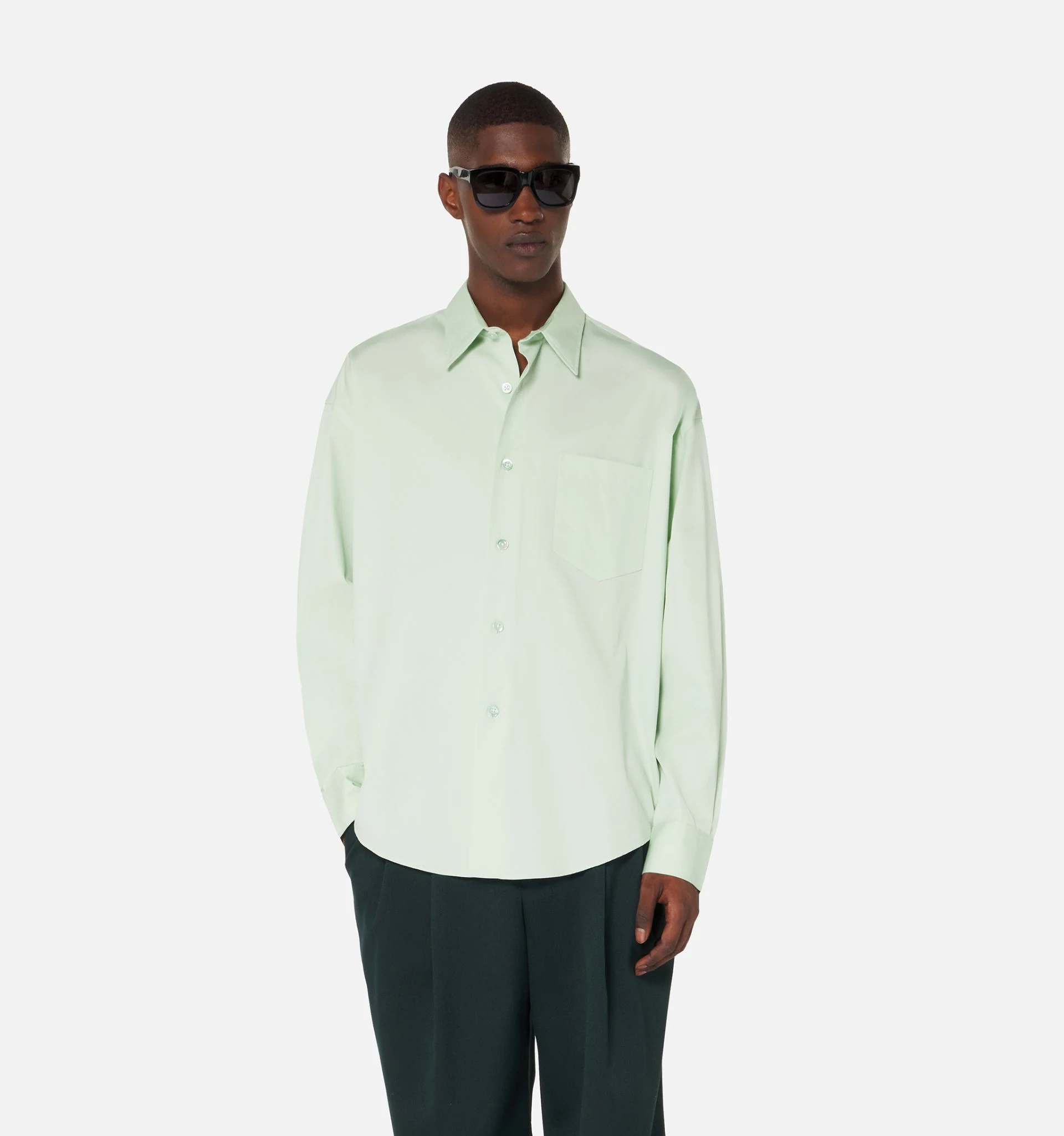 Shirt With Ami Satin Label - 3