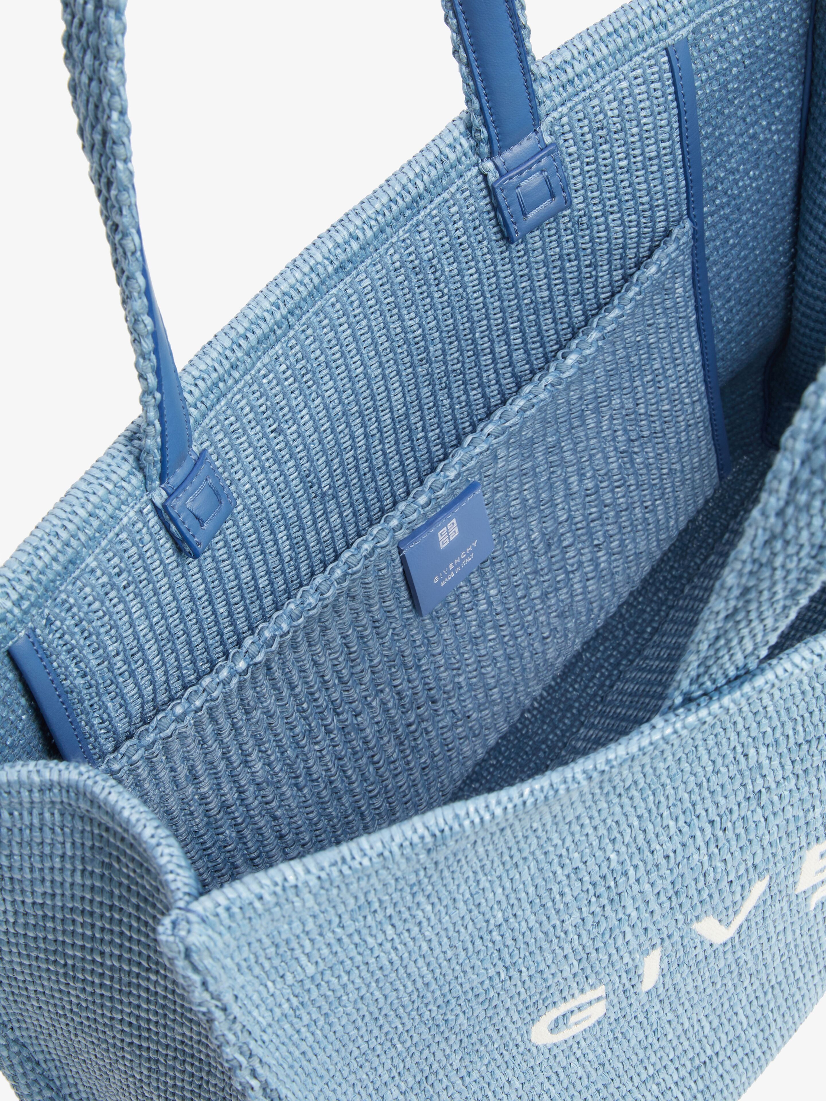 MEDIUM G-TOTE BAG IN RAFFIA - 5