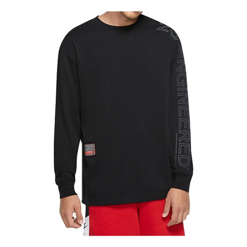 Air Jordan 23 Engineered Training Sports Long Sleeves T-shirt Black CN3102-010 - 1