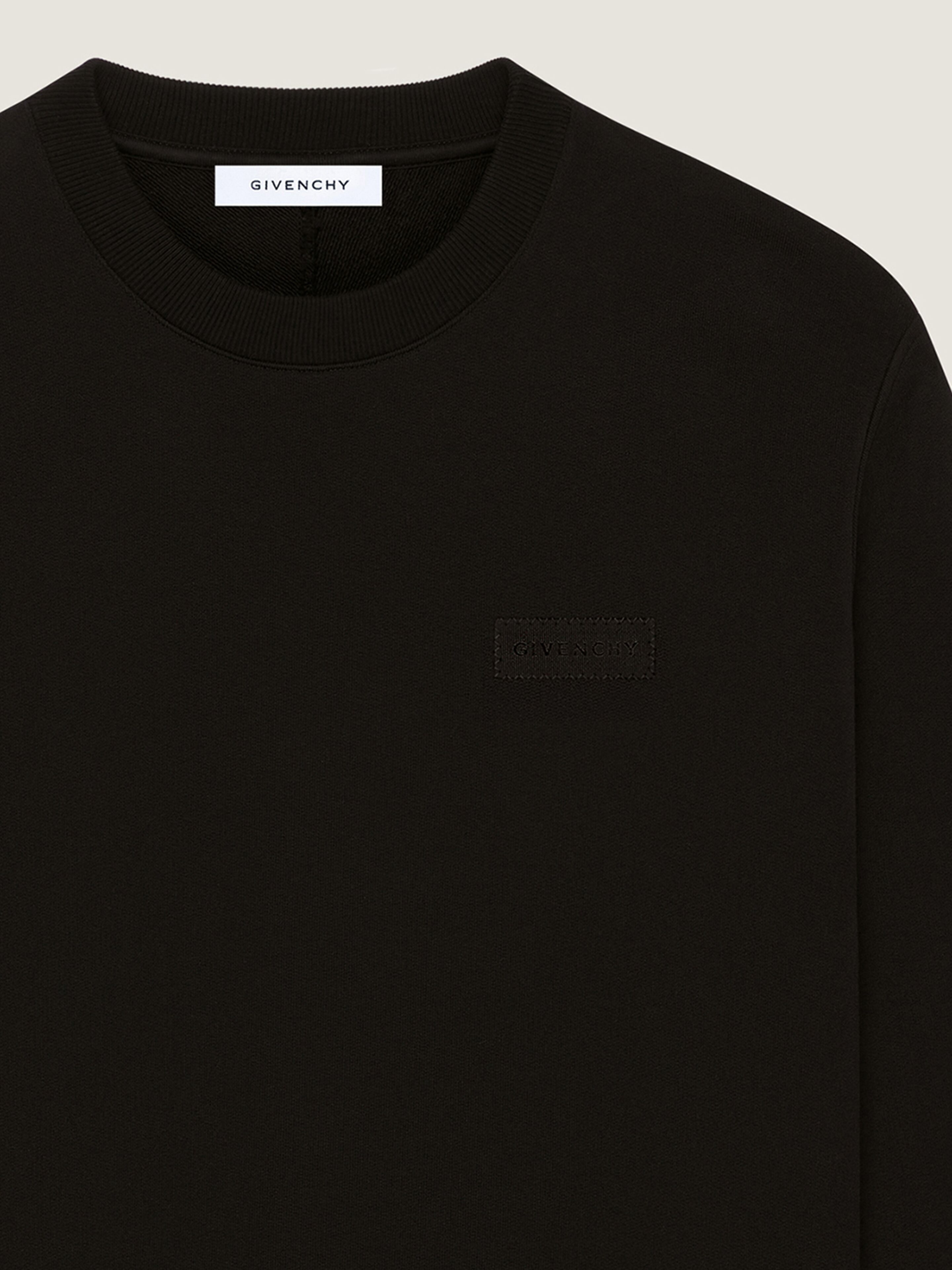 SWEATSHIRT IN FLEECE WITH GIVENCHY PATCH - 3