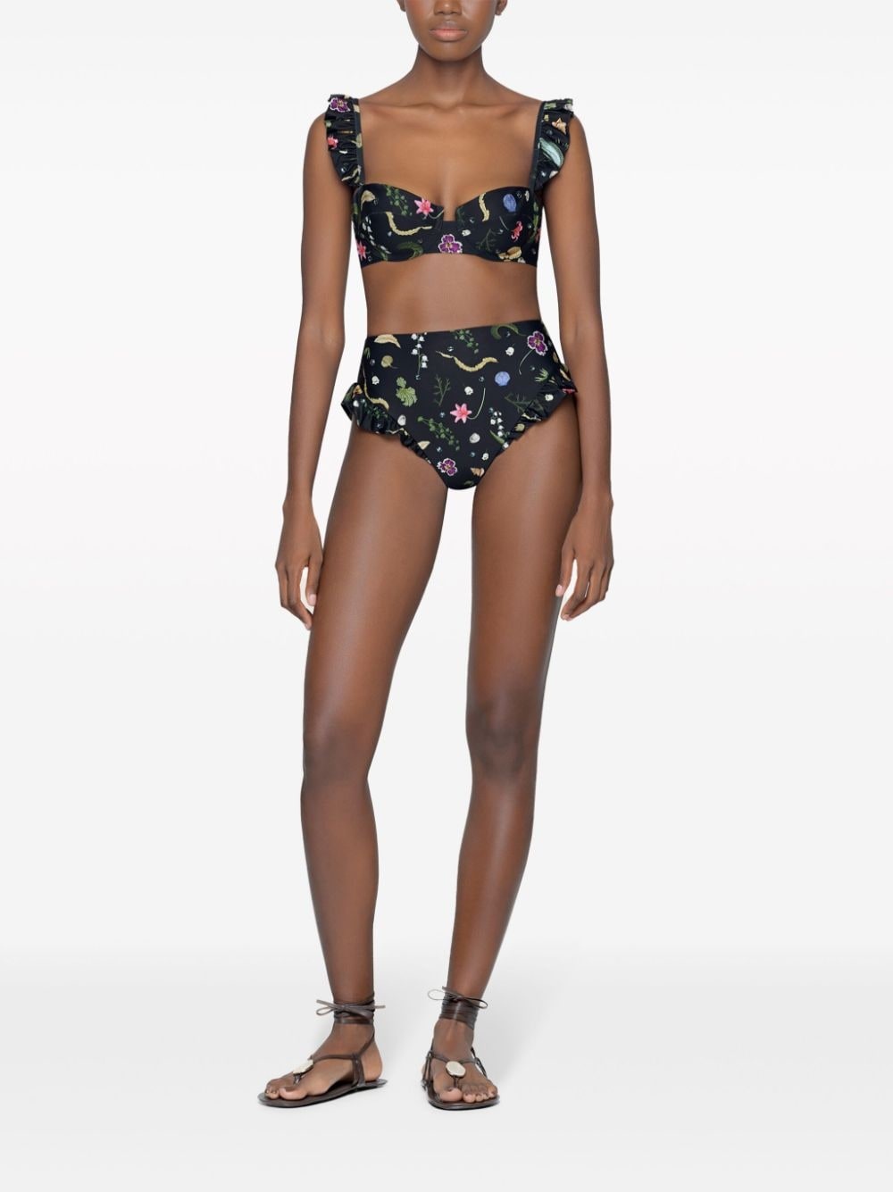 Jengibre Tesoro floral-print bikini bottoms - 4