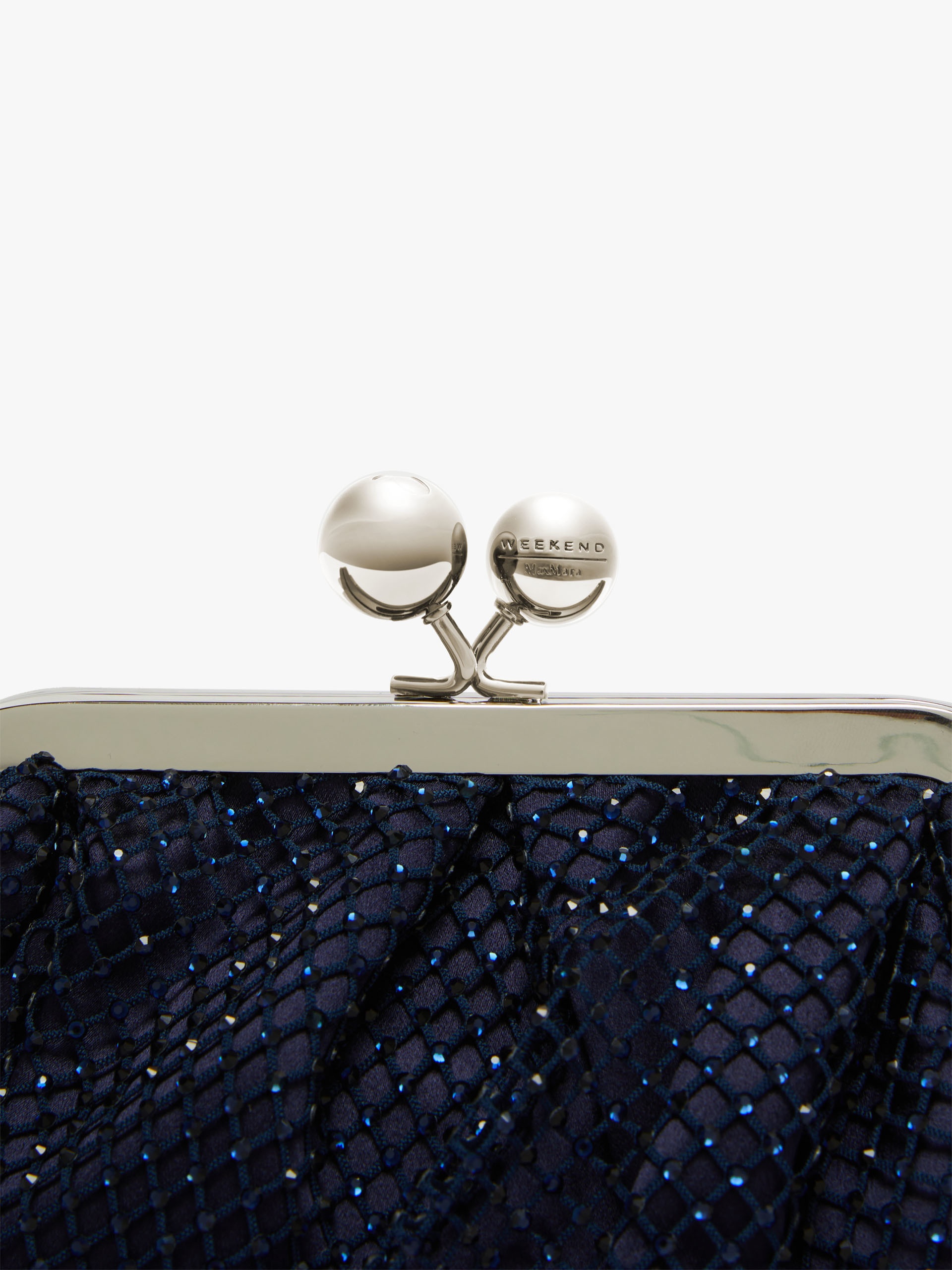 EDITA Small Pasticcino Bag in mesh and rhinestones - 5