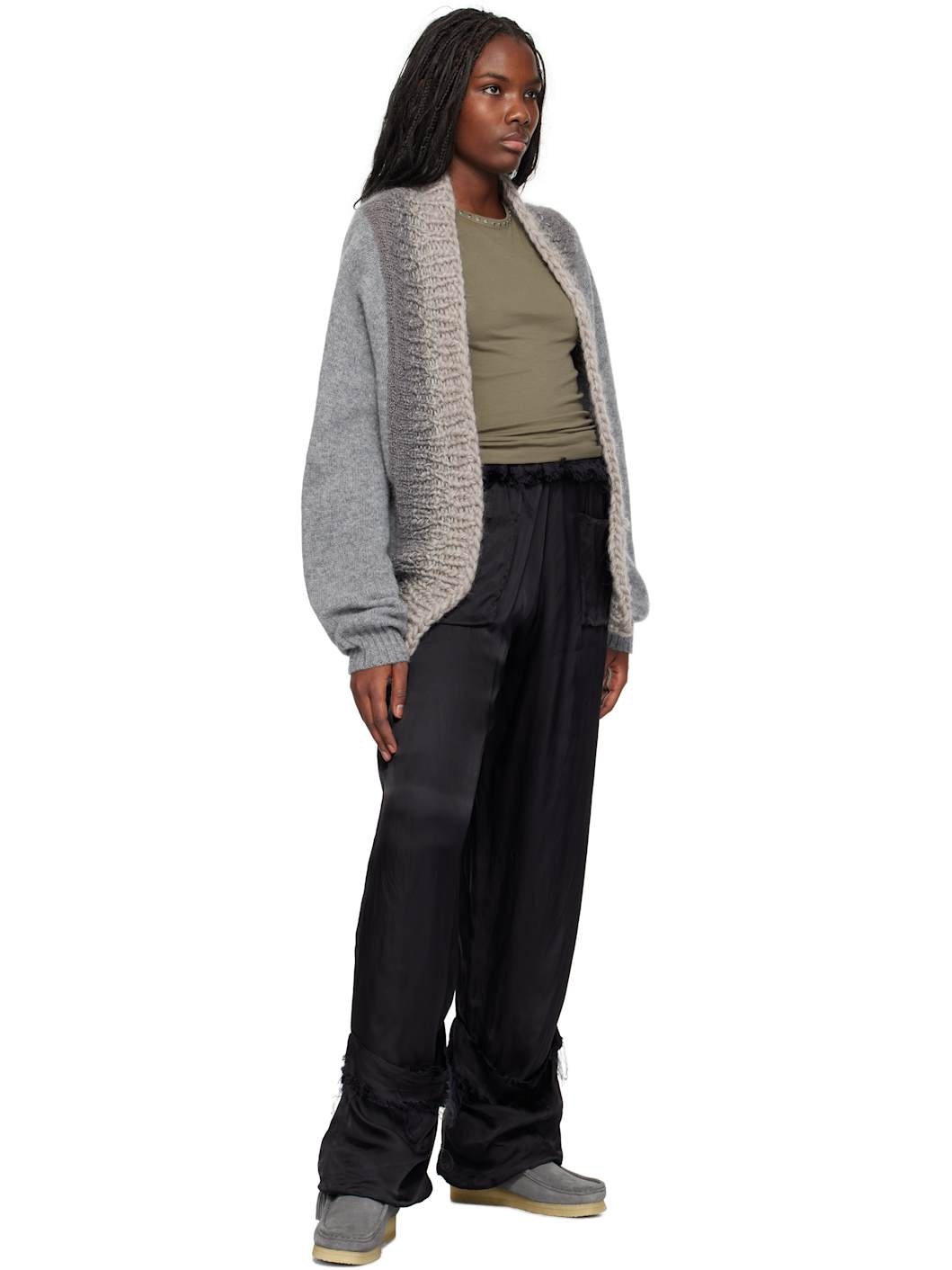 Gray Wallabee Boots - 5