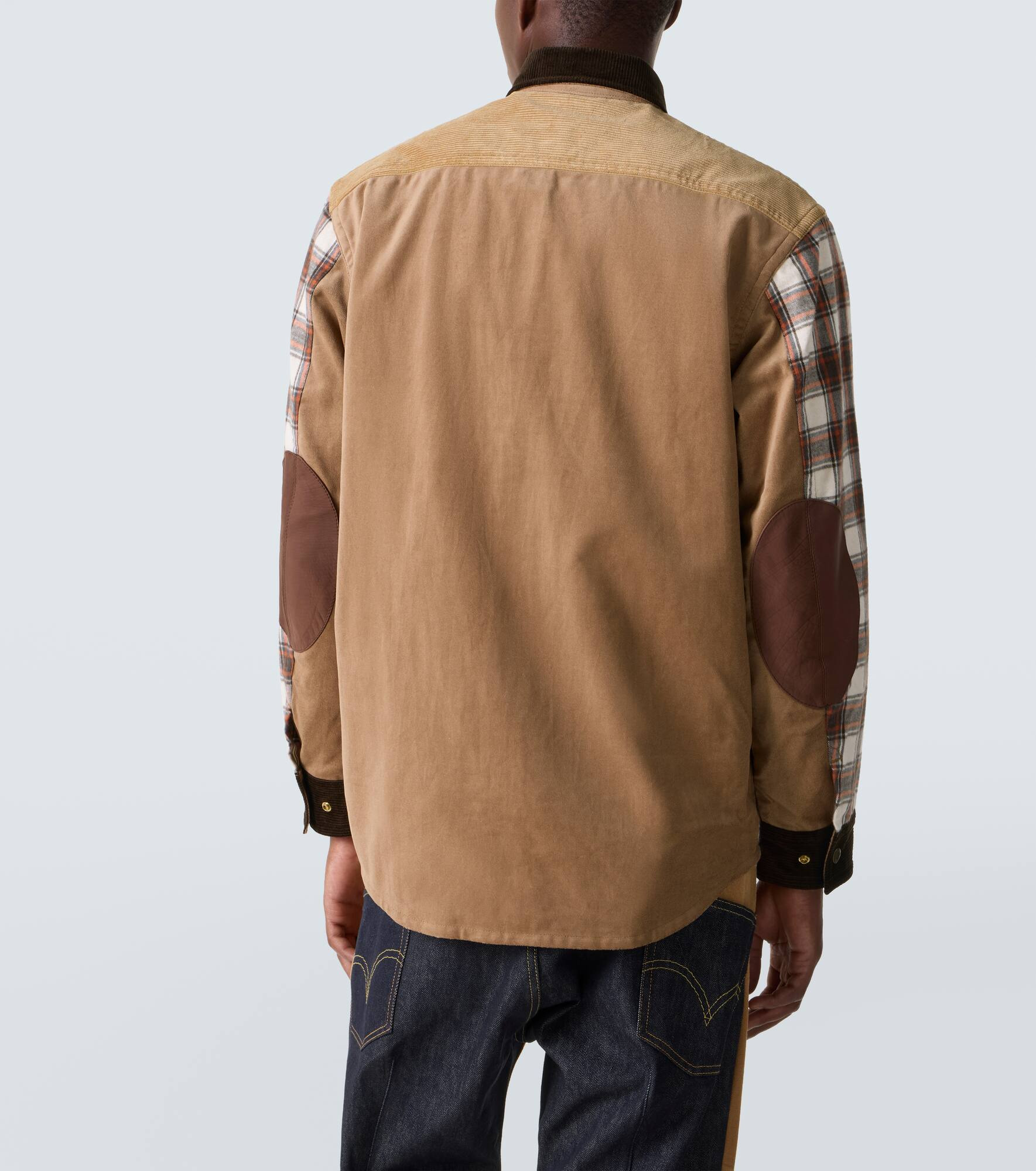 Checked cotton flannel jacket - 4