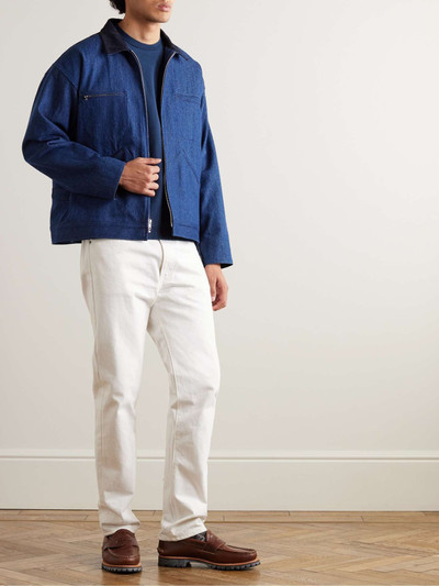 Blue Blue Japan Indigo-Dyed Cotton-Jersey T-Shirt outlook