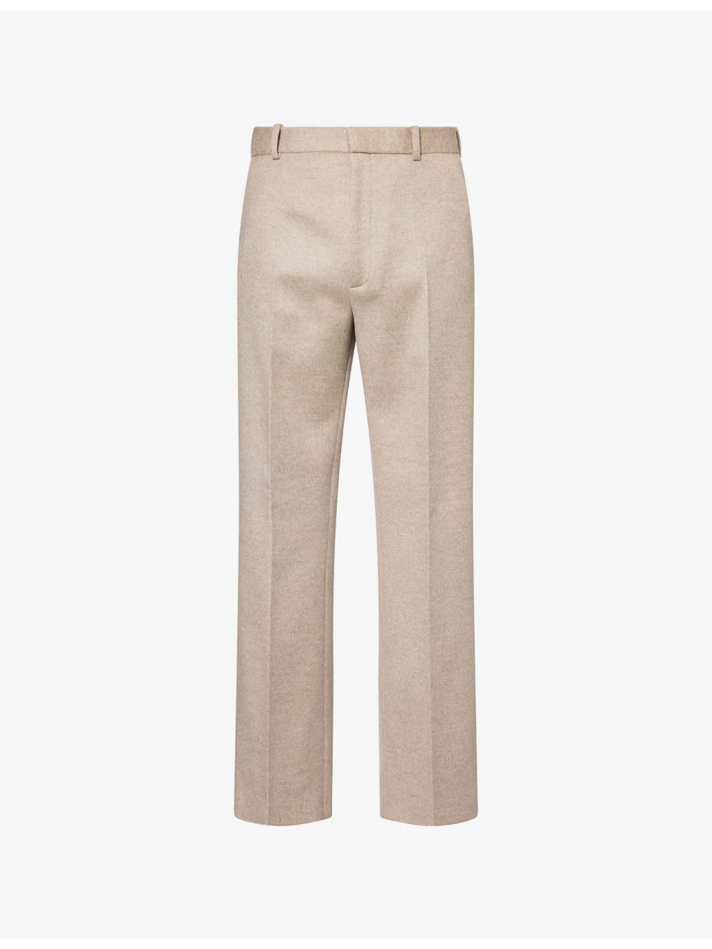 Tailored Straight-Leg Wool-Cashmere Blend Trousers - 1