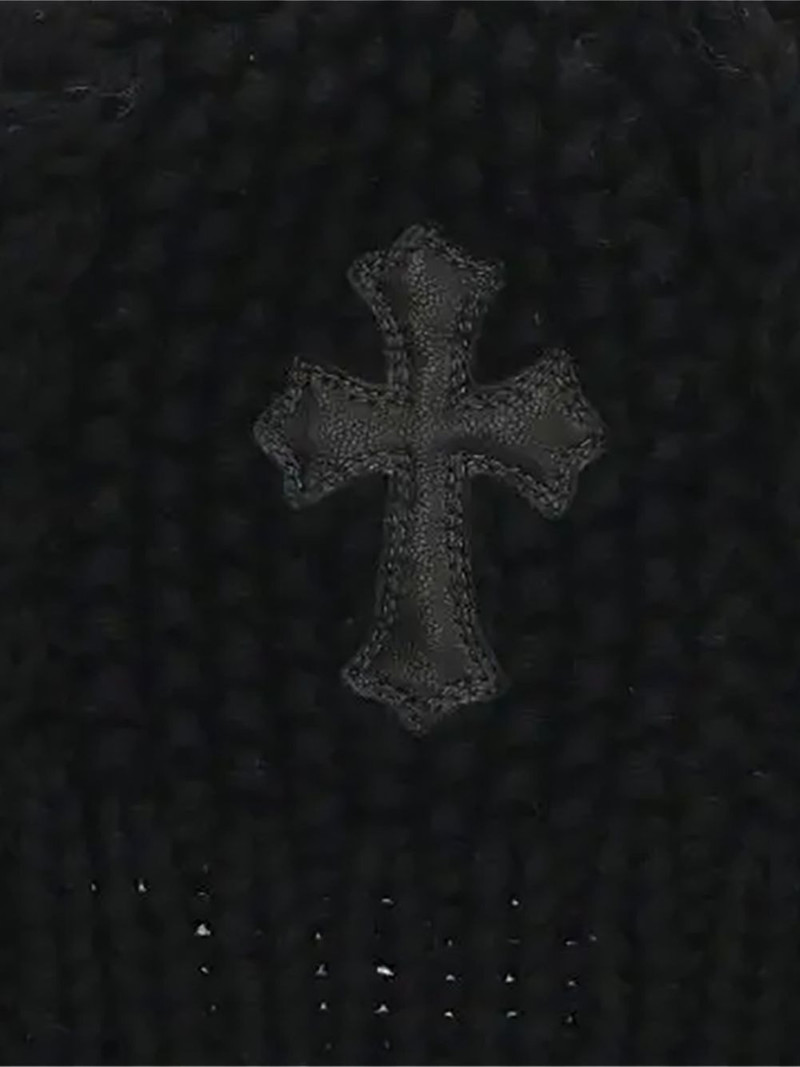 Chrome Hearts cross patch beanie outlook