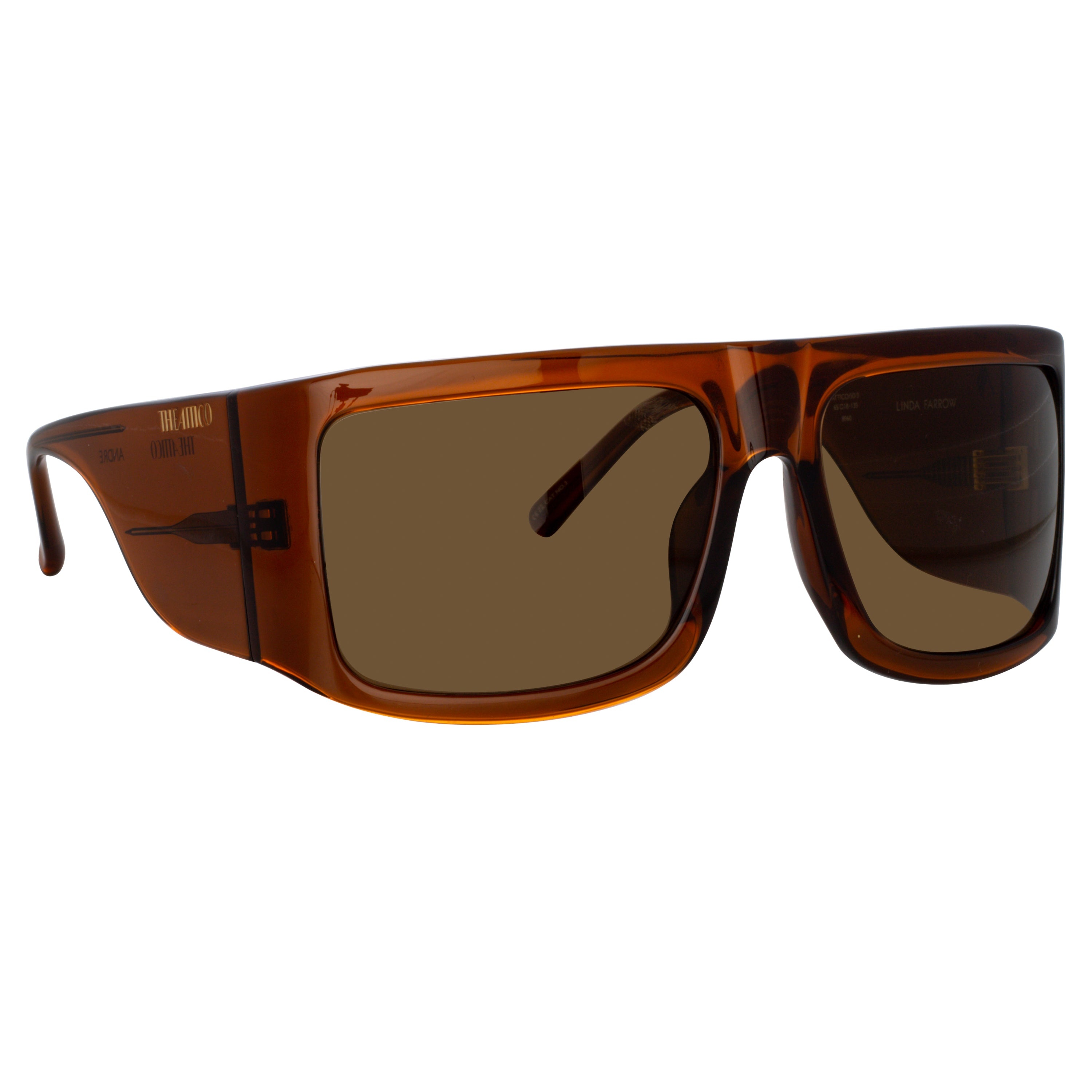 Andre Oversized Sunglasses in Brown - 3