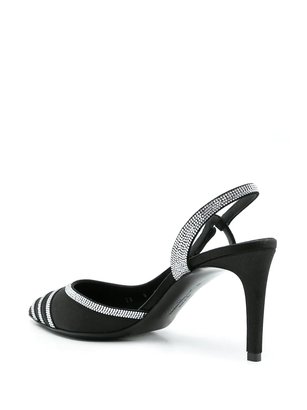 rhinestone sling-back pumps - 3