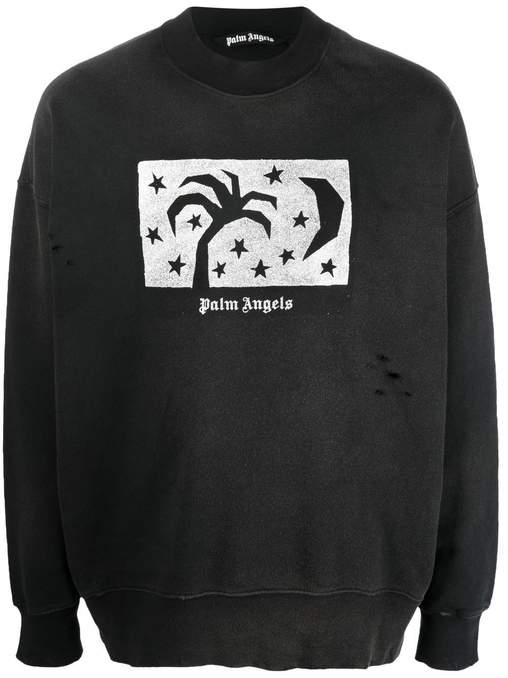 night sky logo-print sweatshirt - 1