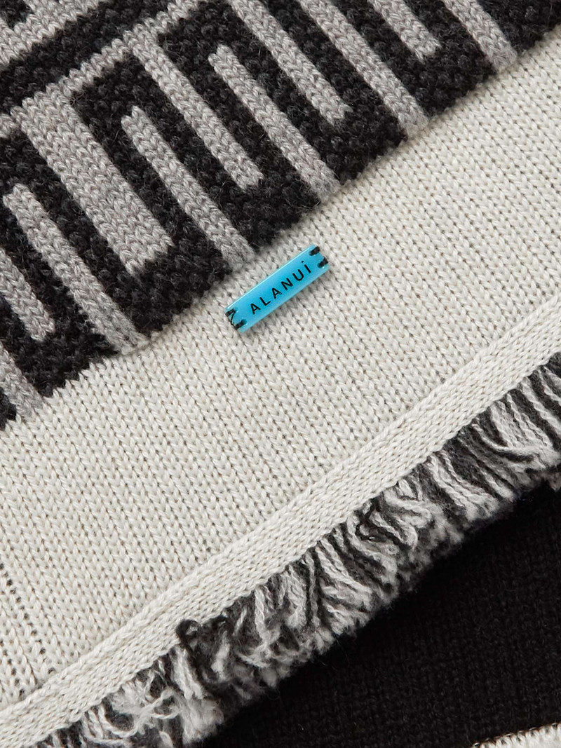 Icon Shawl-Collar Cashmere and Linen-Blend Jacquard Cardigan 3