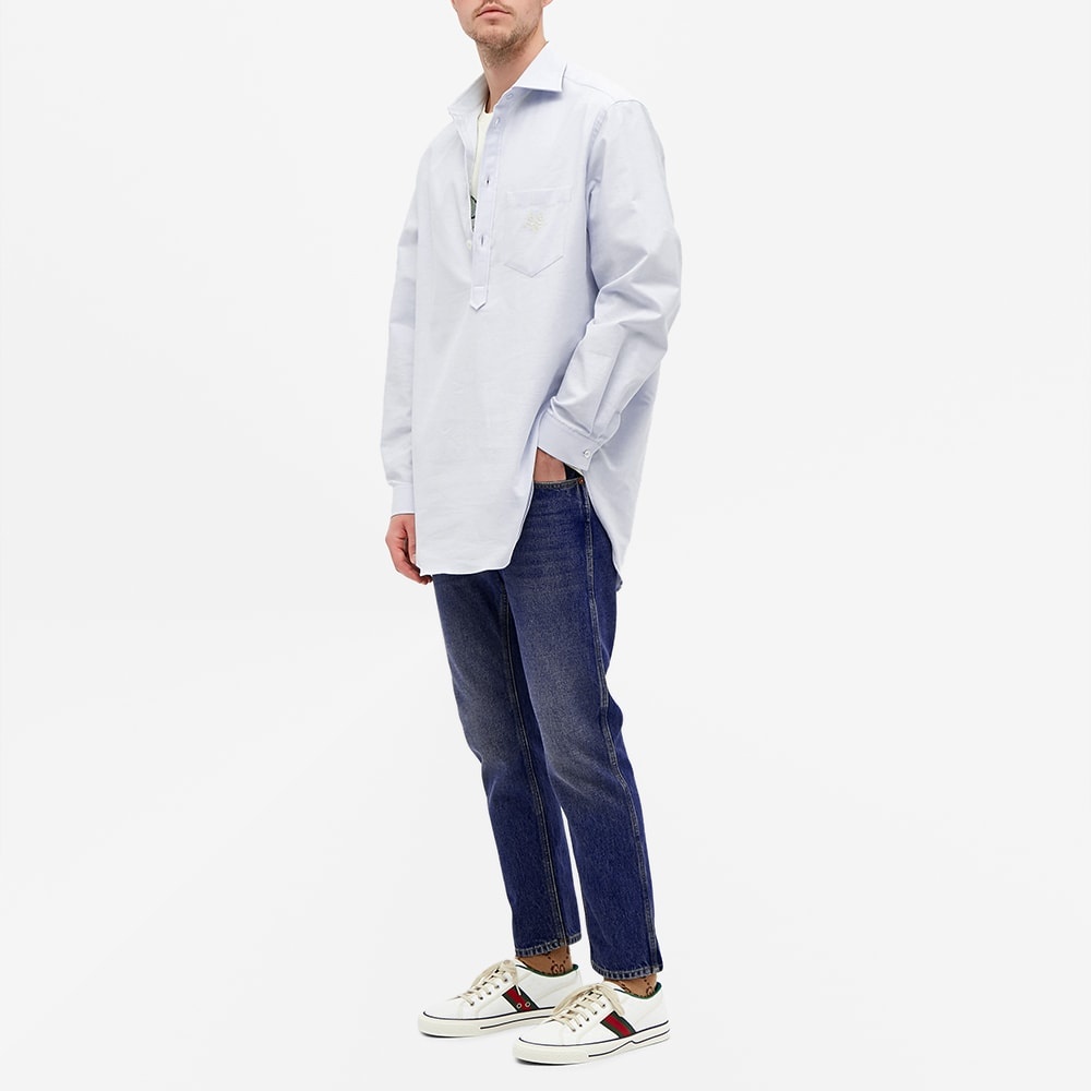 Gucci Logo Popover Oxford Shirt - 6