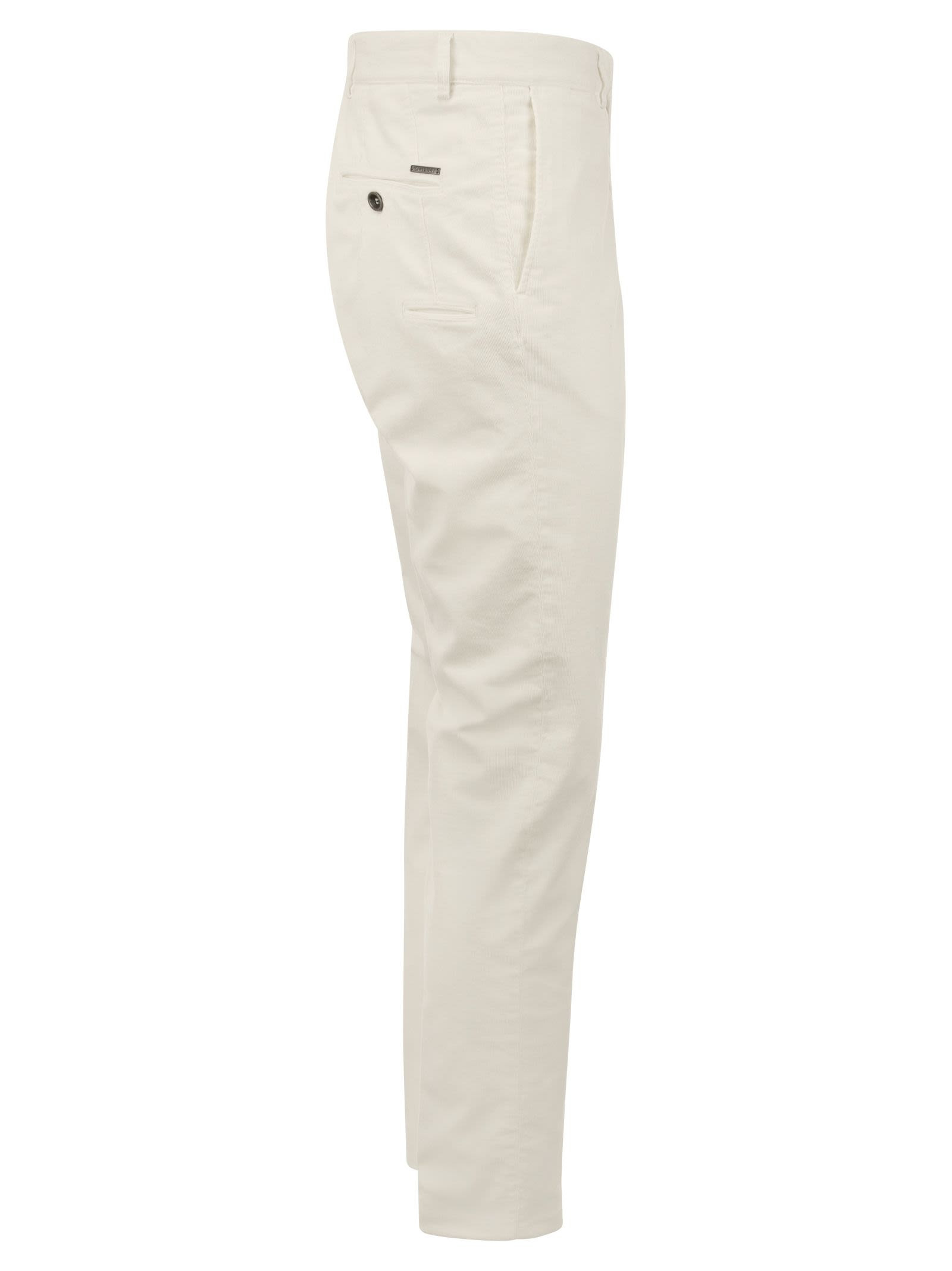 Peserico - Peserico Men Velvet Chino Trousers - 3