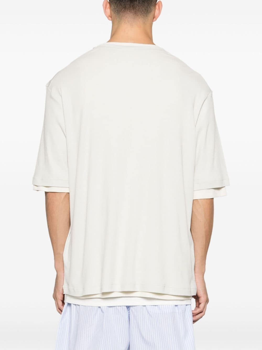 layered cotton T-shirts (pack of three) - 4