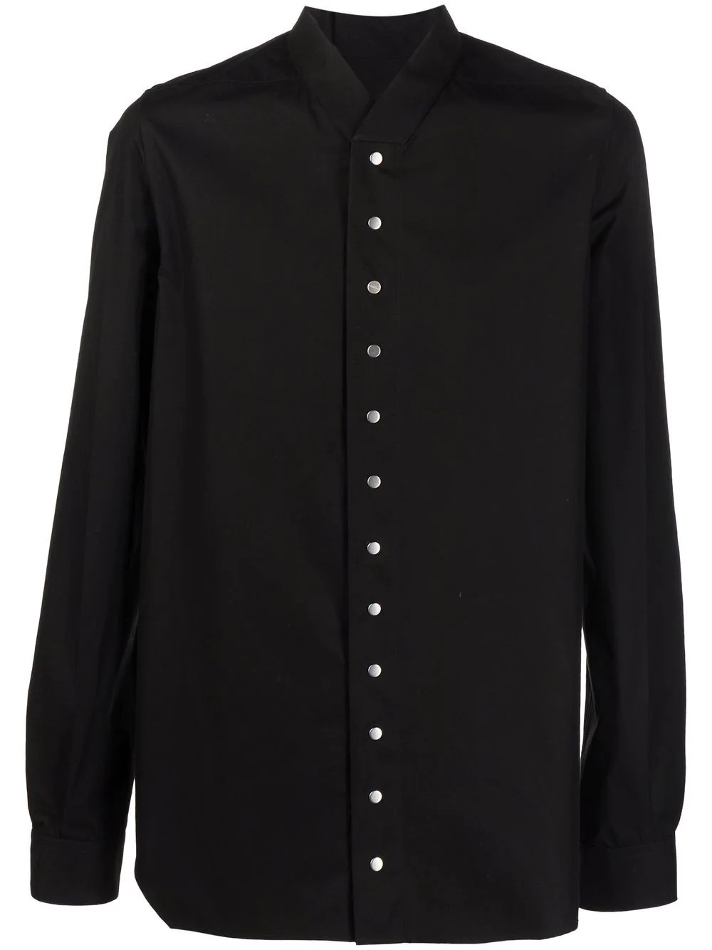 plain long-sleeve shirt - 1