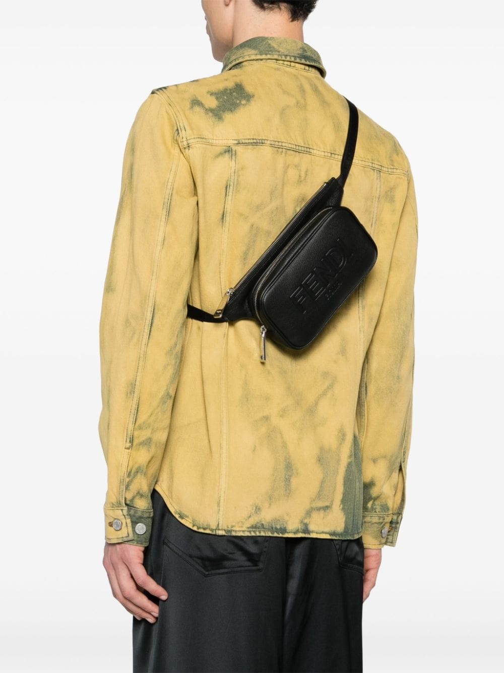 logo-embossed belt bag - 2