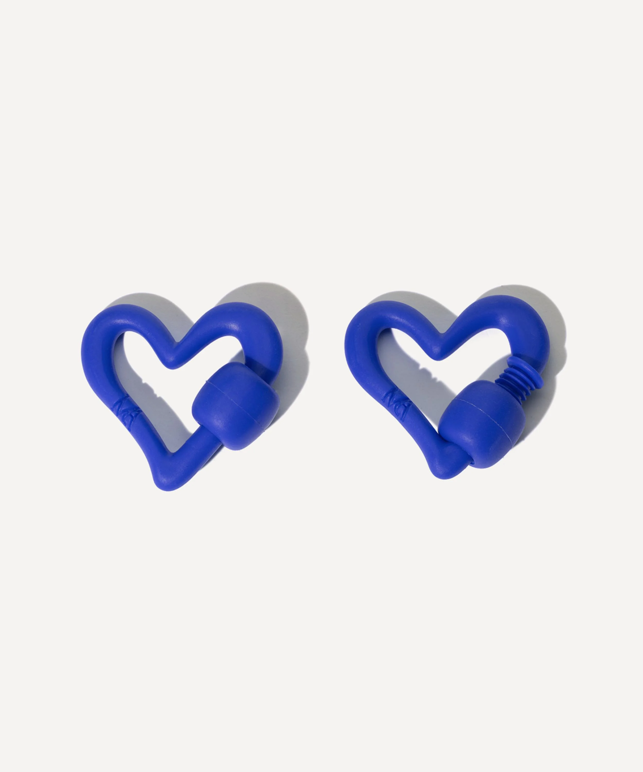 Rubber Freeform Heartlock in Cobalt - 1