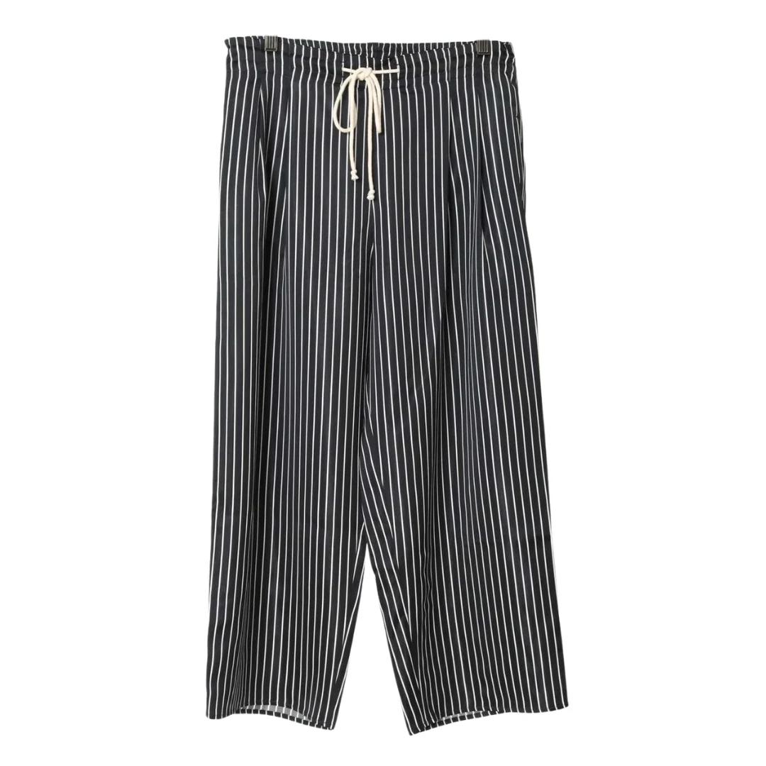 Stripe Balloon Drawstring Trouser - 1