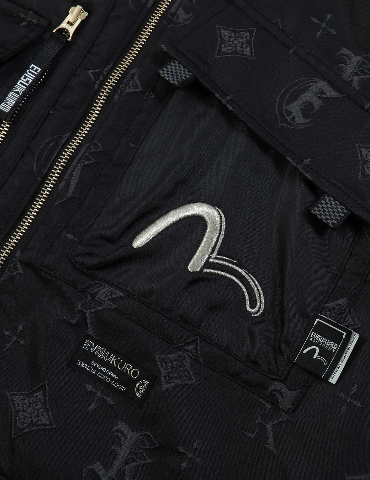Monogram Kamon and Logo Jacquard Bomber Jacket - 8