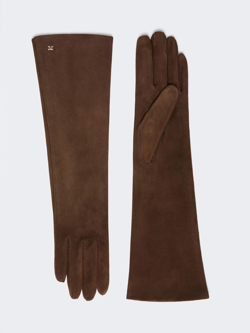 AFIDEESUEDE Long suede nappa gloves 1