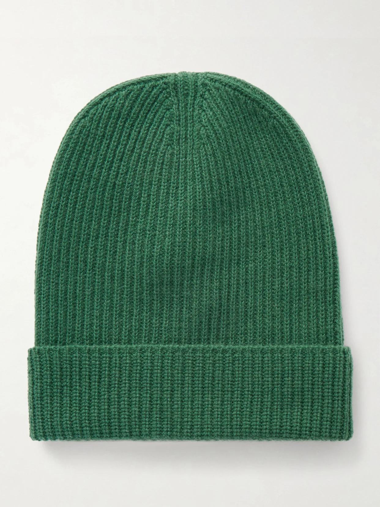 Statesman Ribbed Cashmere Beanie - 1