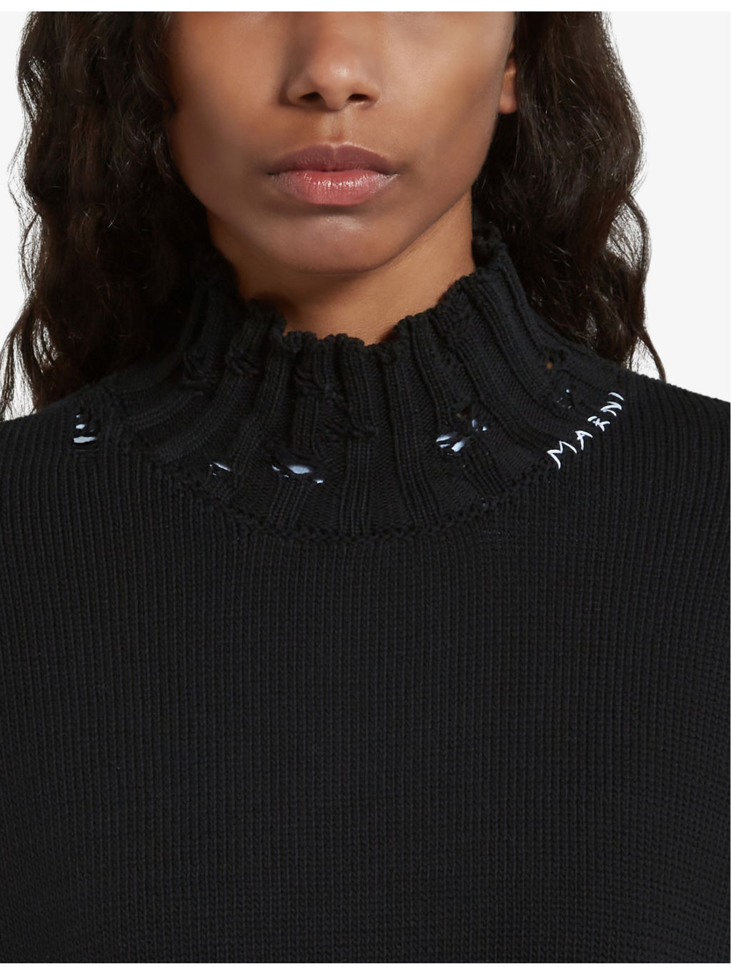 Distressed cropped cotton-knit vest - 5