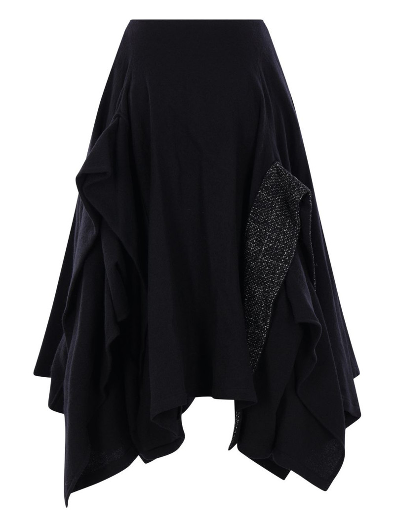 ruffled panelled skirt 1