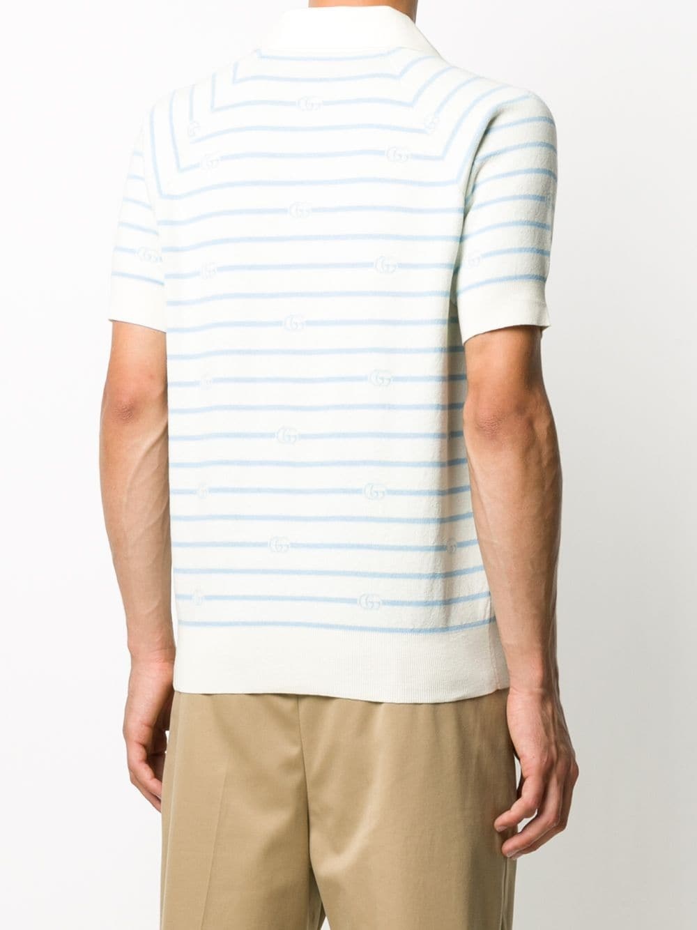 GG striped polo shirt - 4