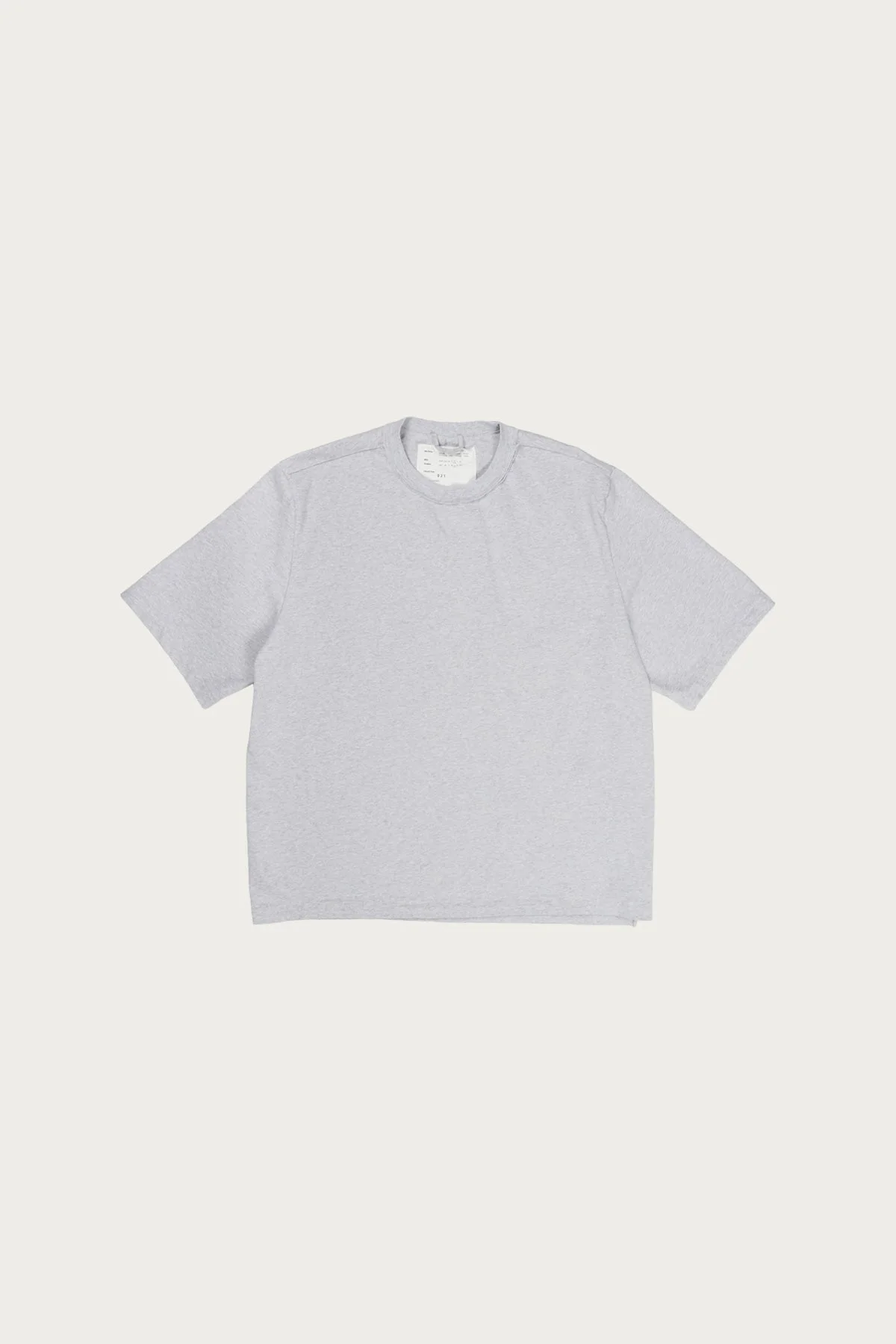 Big Tee - Grey Melange Heavy Jersey - 1