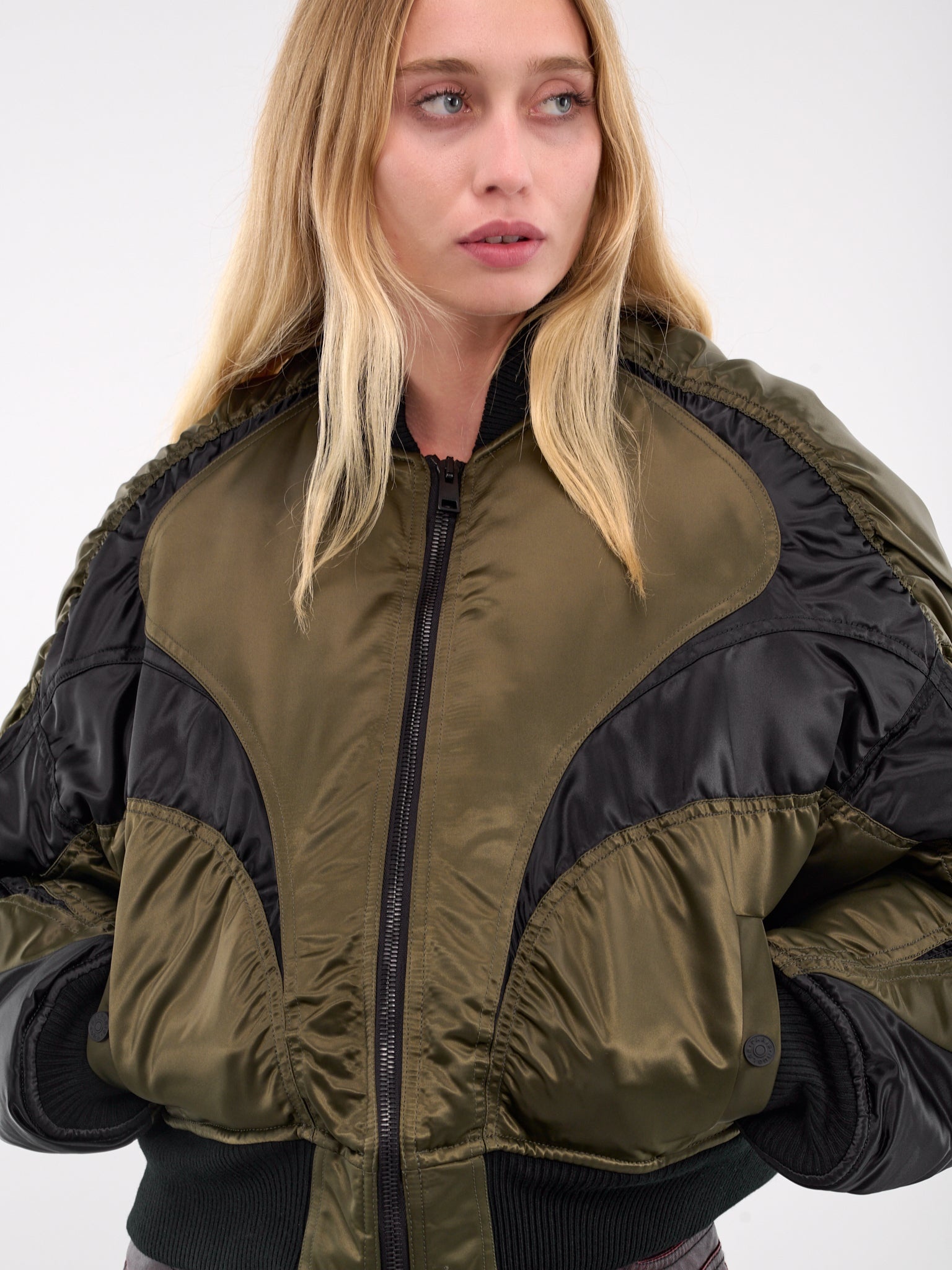 Satin Bomber Jacket - 5