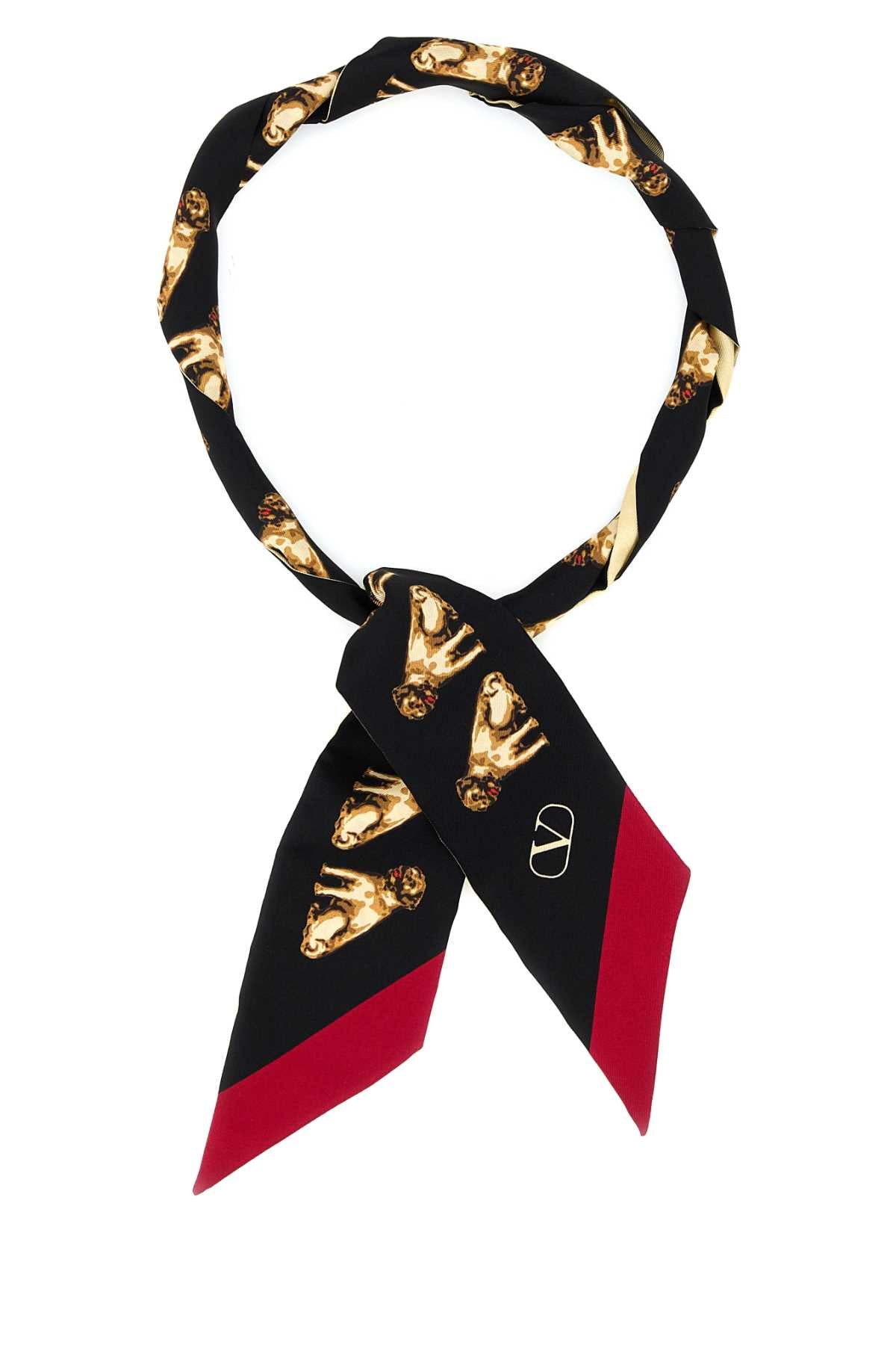 Valentino Garavani Women Printed Silk Petit Charles Foulard - 1