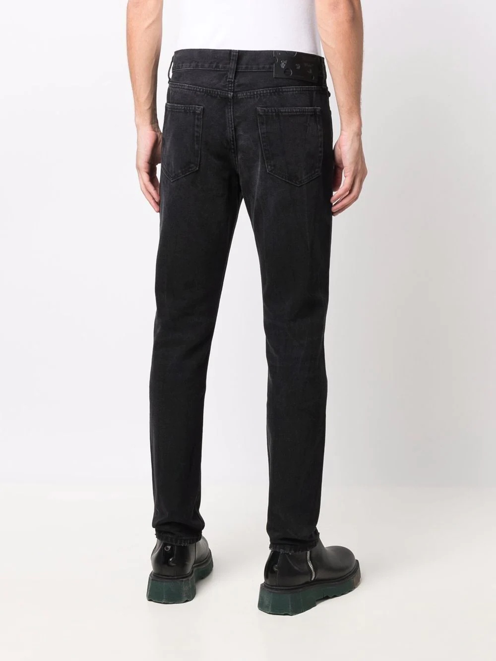 low-rise slim-legged jeans - 4