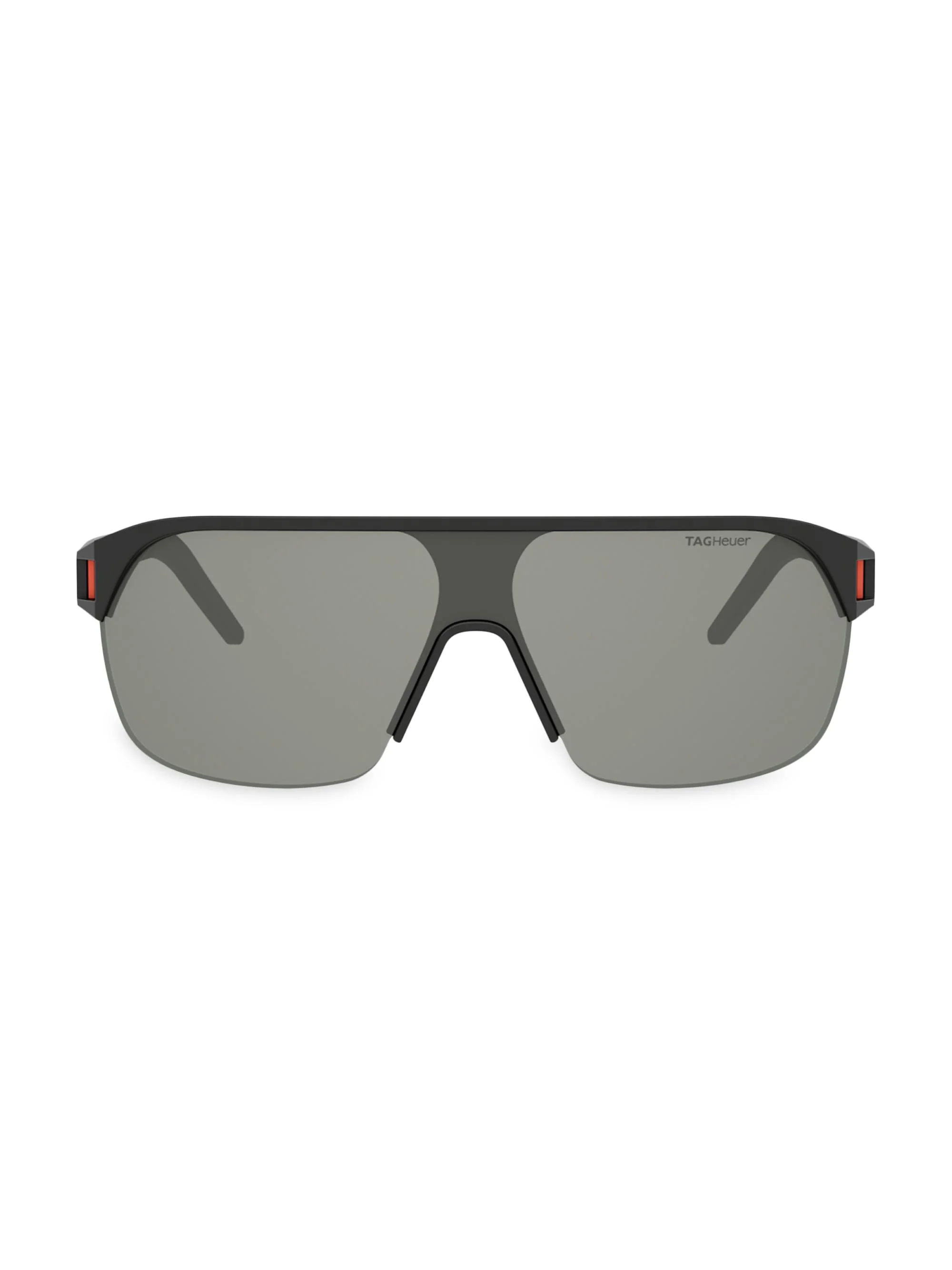 Men's Drive Mask 132MM Square Sunglasses - Matte Black And Smoke - 1