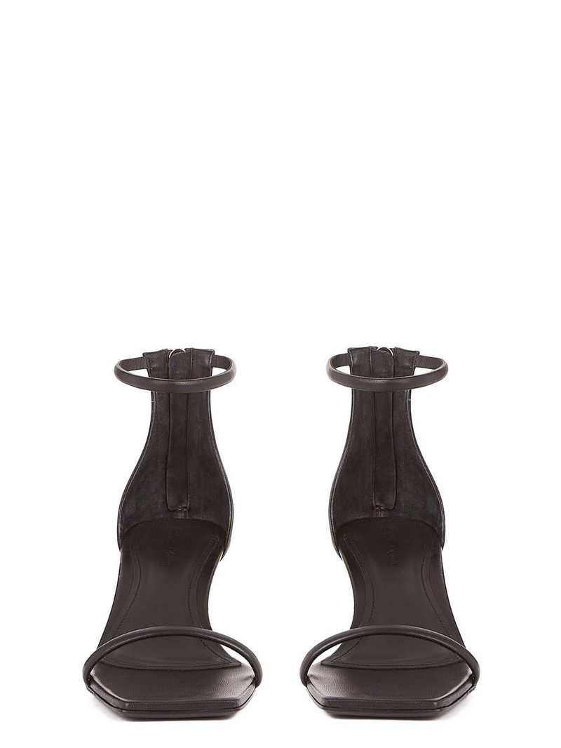 Leather wedge sandals 2