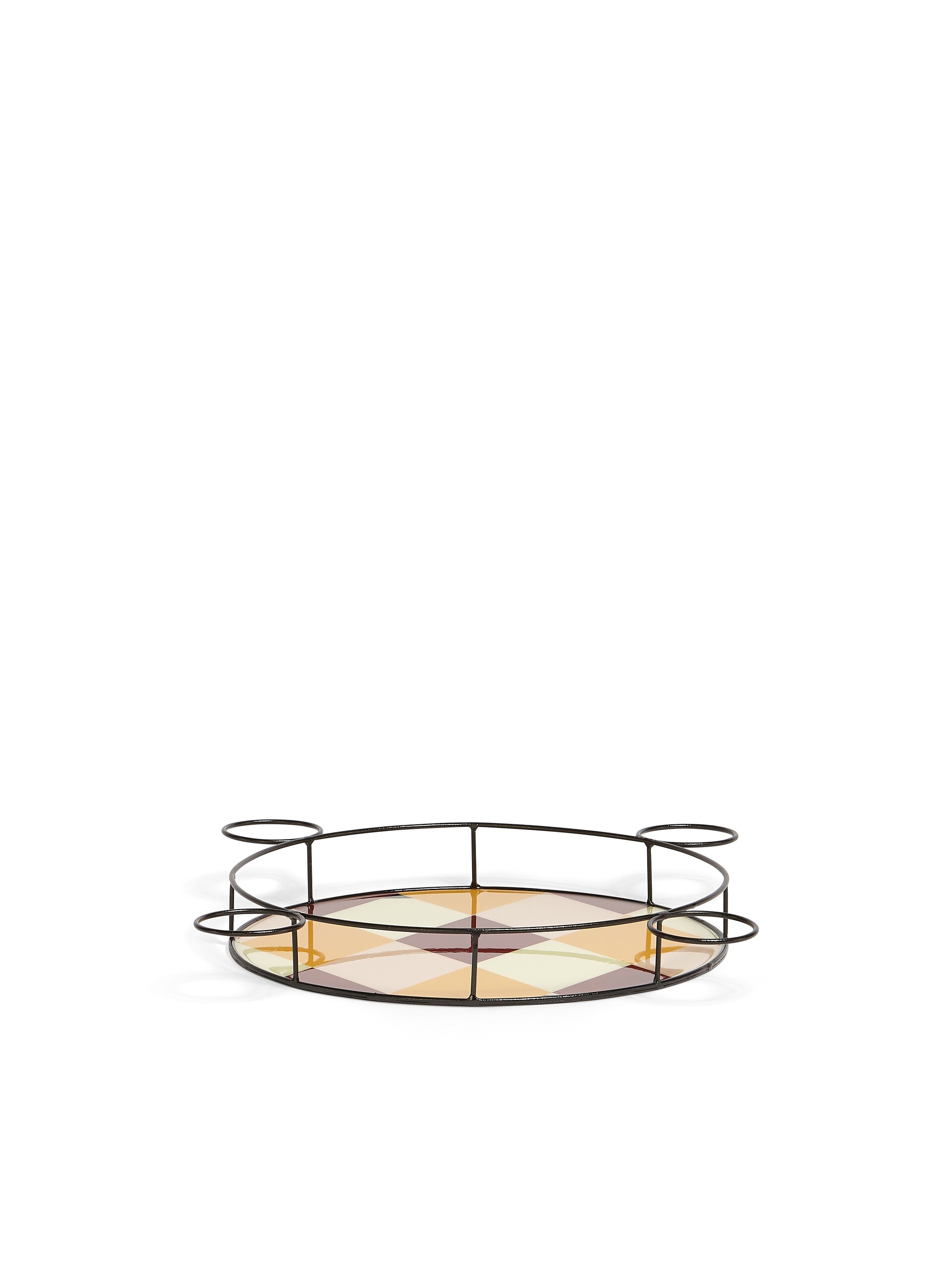 MARNI MARKET ROUND TRAY IN IRON AND RESIN - 2
